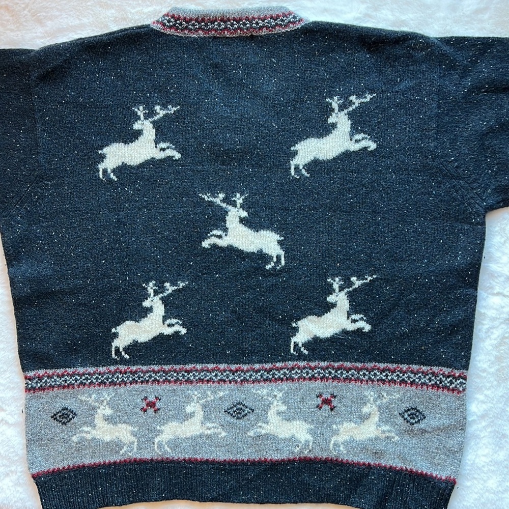 Vintage Woolrich (Ugly) Christmas Reindeer‎ Sweater - Picture 4 of 5